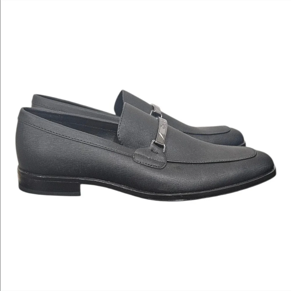 Guess Handy Black Dress Loafers Size 9 Shoes‎ Slip On Cushioned Moc Toe New